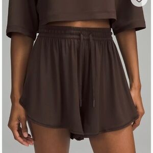 ISO Lululemon Modal High-Rise Relaxed-Fit Lounge Short 3.5" French Press Size 4